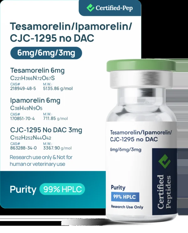 TESAMORELIN+ IPAMORELIN +CJC 1295 NO DAC 18MG — source product image