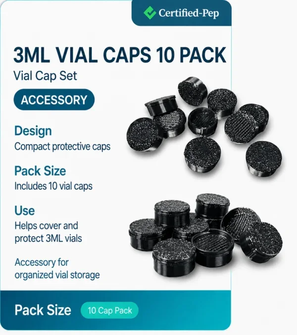 3ML VIAL CAPS 10 PACK (DISCOUNTS DO NOT APPLY TO THIS PRODUCT) — source product image