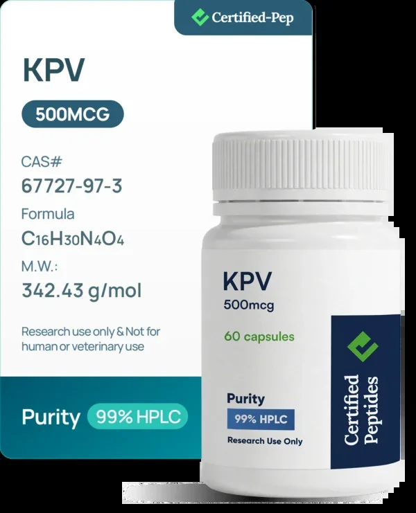 KPV 500 mcg 100 CAPSULES — source product image