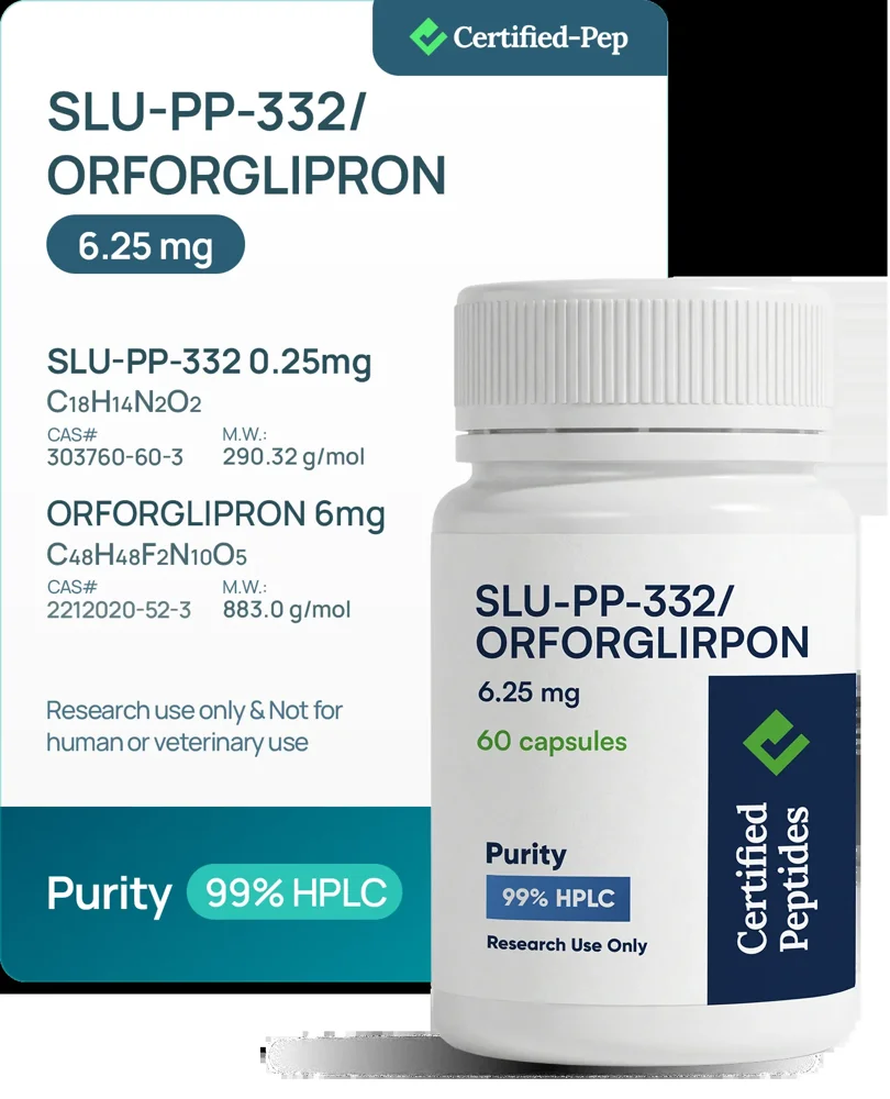 SLU-PP-332 250MCG /ORFORGLIPRON 6MG 60 CAPSULES — source product image