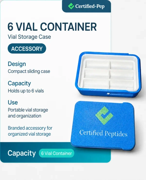 6 Vial Container (NO DISCOUNTS APPLY TO THIS PRODUCT) — source product image